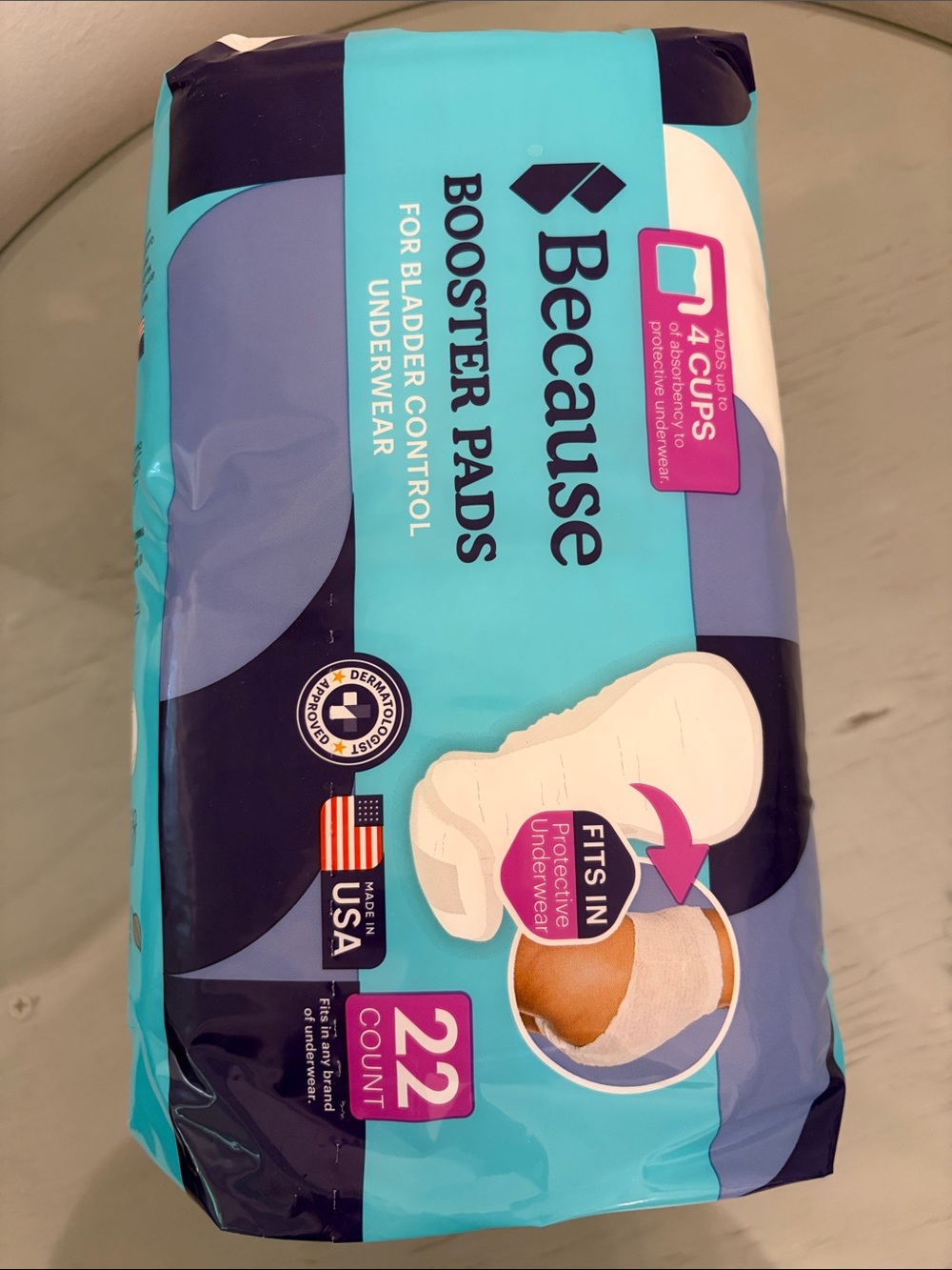 Booster Pads Bladder Control Underwear Inserts - Aqua